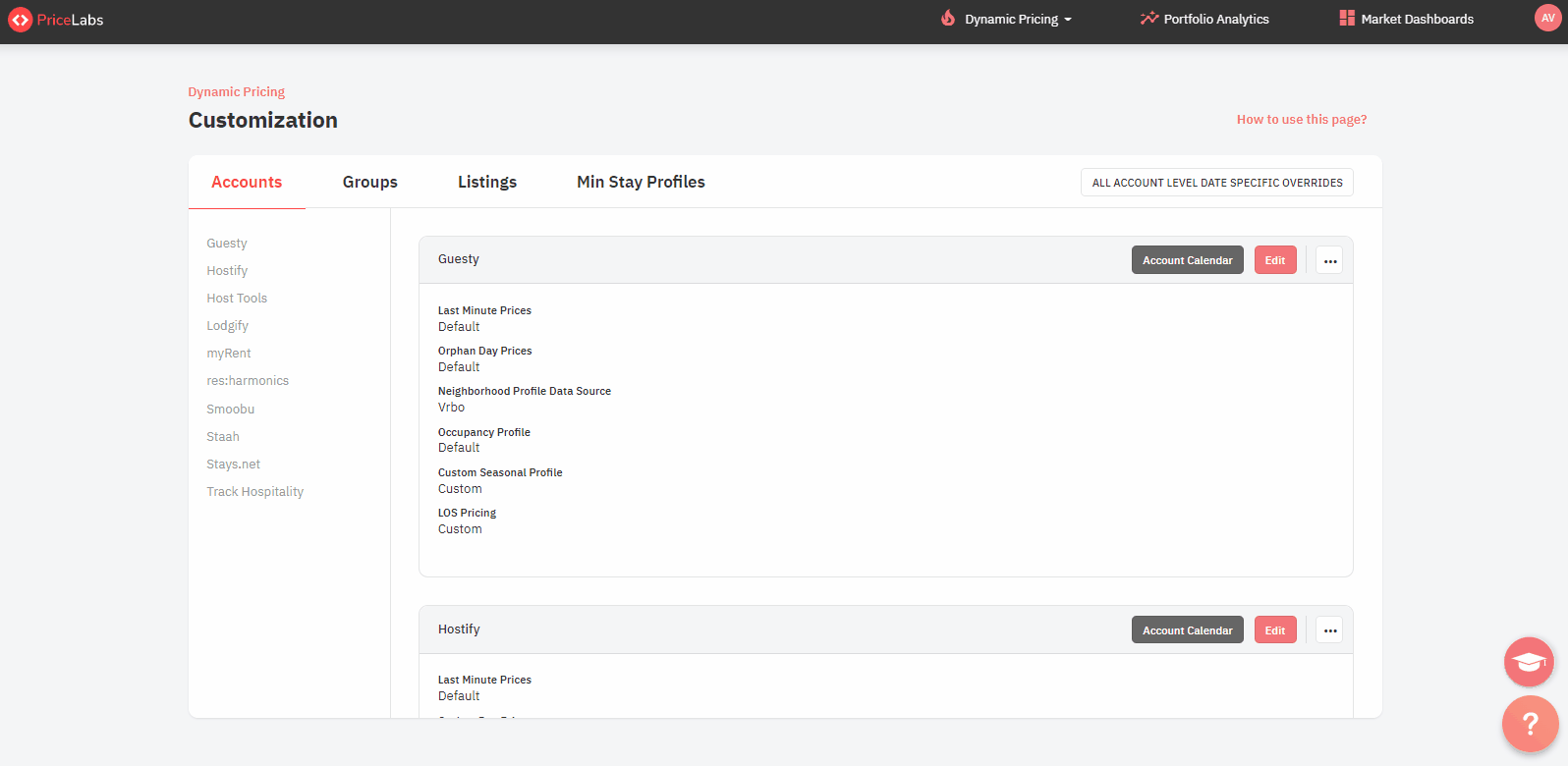 Creating and Using Min Stay Profiles